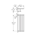 Grohe 405122431 23 5/8" Multi-Towel Rack Matte Black