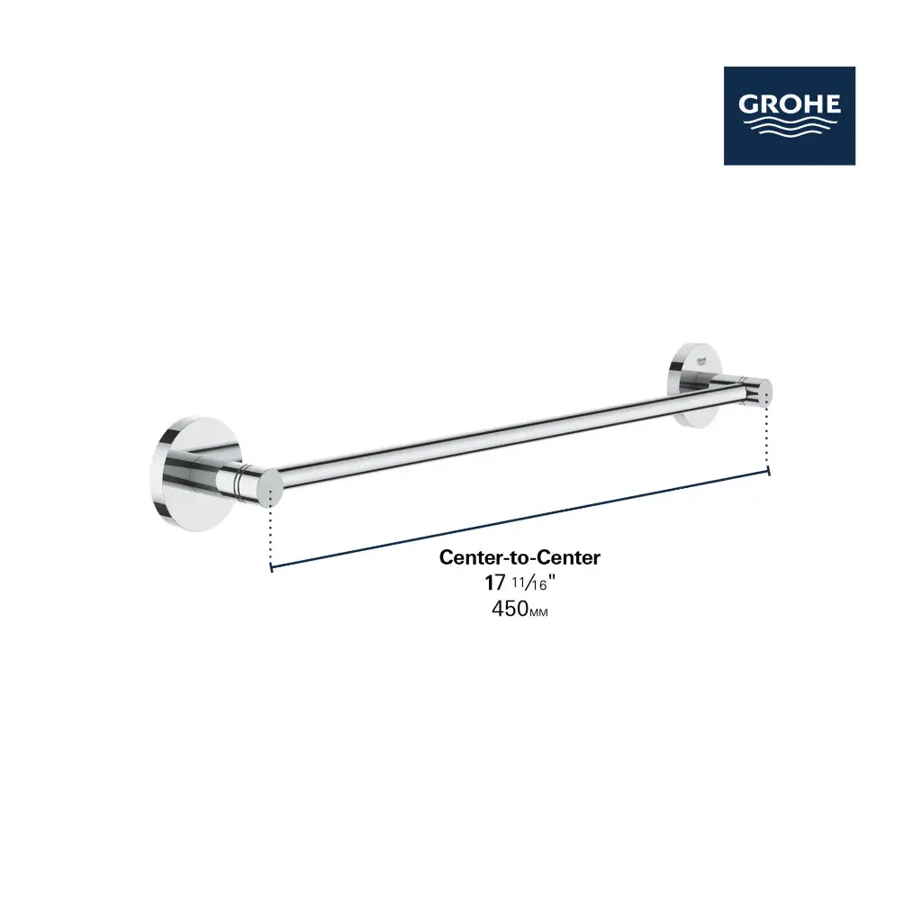 Grohe 406882431 Essentials Towel Bar 18"