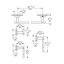 Grohe 40778GN1 4-In-1 Accessory Set Brushed Cool Sunrise
