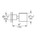 Grohe 40884En0 Atrio New Glass Holder Brushed Nickel