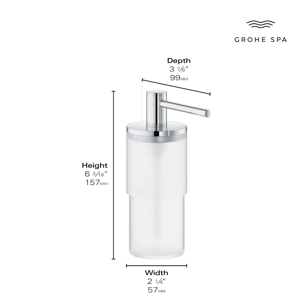 Grohe 40886En0 Atrio New Soap Dispenser Brushed Nickel