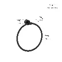 Grohe 408872430 Atrio New Towel Ring Matte Black