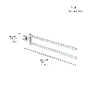 Grohe 40888En0 Atrio New Double Towel Bar Brushed Nickel