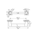 Grohe 40955GN1 12" Grab Bar Brushed Cool Sunrise