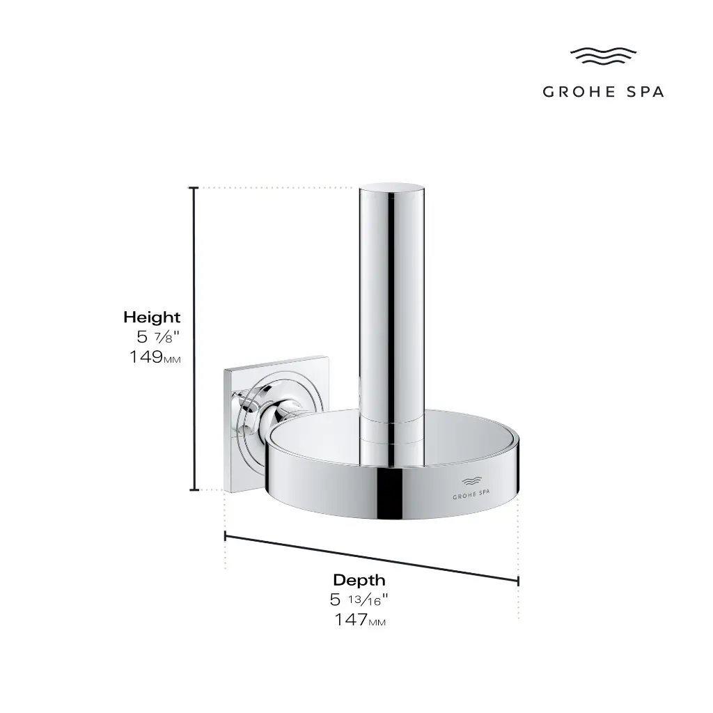 Grohe 40956001 Spare Toilet Paper Holder Chrome