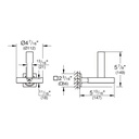 Grohe 40956GN1 Spare Toilet Paper Holder Brushed Cool Sunrise
