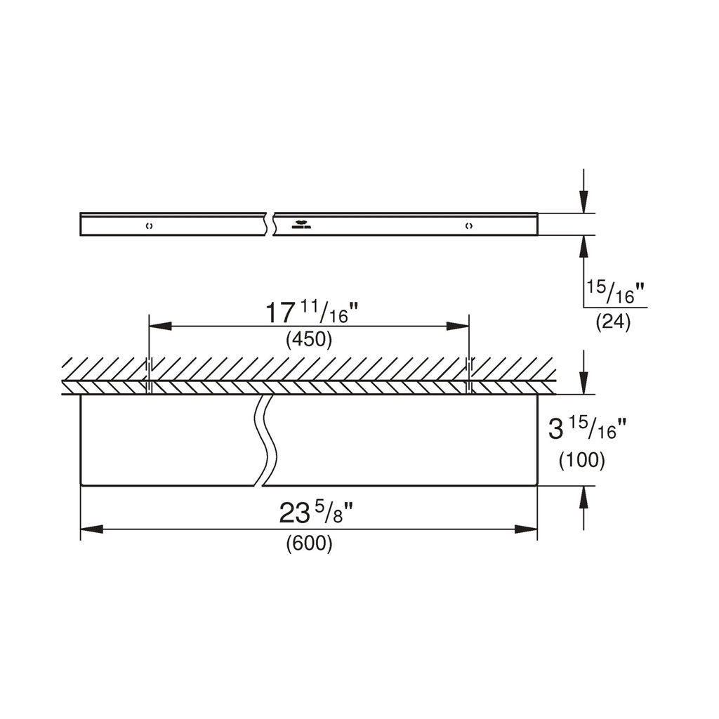 Grohe 40965001 14 3/16" Shelf Chrome