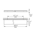 Grohe 40965001 14 3/16" Shelf Chrome