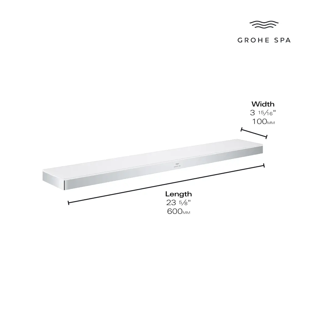 Grohe 40965En1 14 3/16" Shelf Brushed Nickel