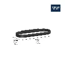 Grohe 409722430 Towel Ring Matte Black
