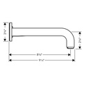 Hansgrohe 39116821 Axor Citterio Wall Mounted Single Handle Faucet Brushed Nickel