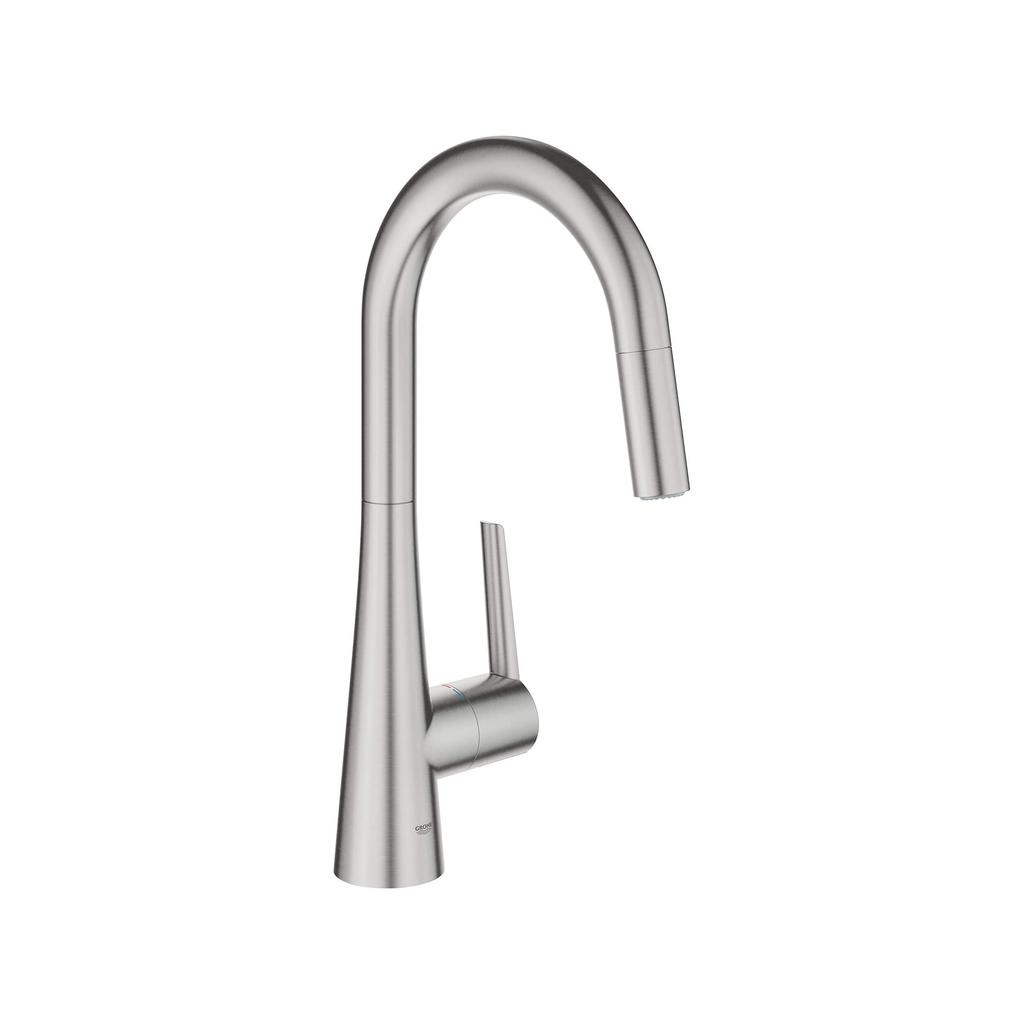 Grohe 32226DC3 Ladylux L2 Dual Spray Pull Down Kitchen Faucet SuperSteel 1