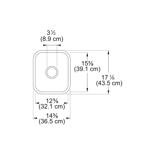 Franke CCK110-13WH Cisterna Undermount Sink White Fc Sgl 18 Cab