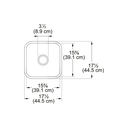 Franke CCK110-15WH Cisterna Undermount Sink White Fc Sgl 21Cab