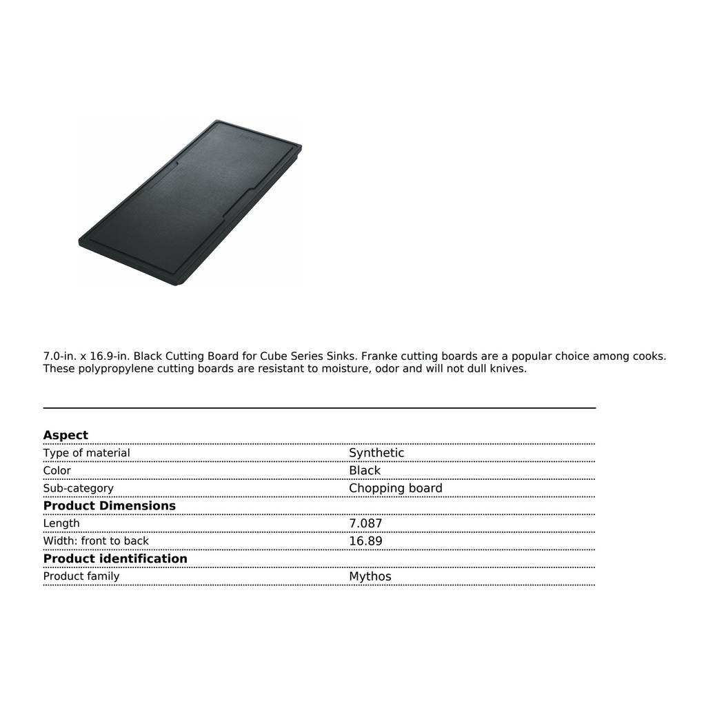 Franke CU-40P Cutting Board Cube