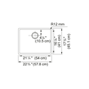 Franke CUX110-21-CA Cube Undermount Sink Single Ss