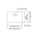 Franke CUX110-23-CA Cube Undermount Sink Single Ss