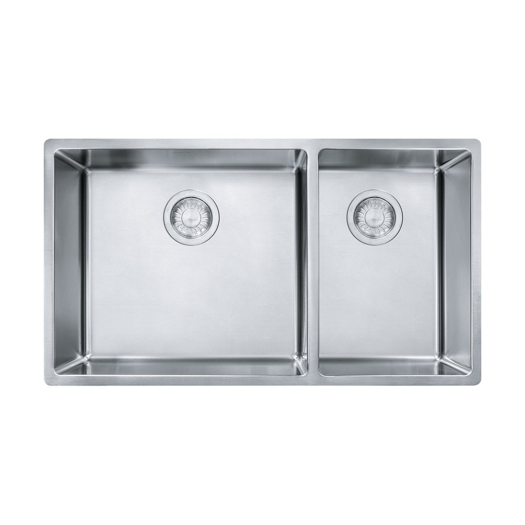 Franke CUX160-CA Cube Double Bowl Undermount Sink Combination SS