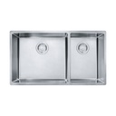 Franke CUX160-CA Cube Double Bowl Undermount Sink Combination SS