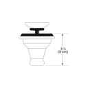 Franke 900W White Waste Fitting