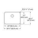 Franke GDX11023-CA Grande Undermount Sinks Single Ss