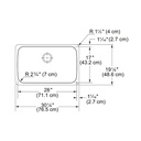Franke GDX11028-CA Grande Undermount Sinks Single Ss
