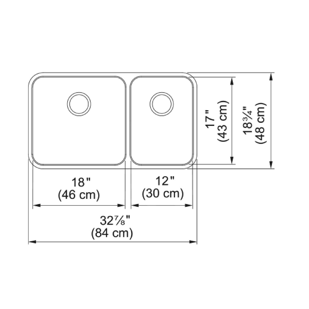 Franke GDX16031RH-CA Grande Undermount Sinks Combination Ss