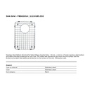 Franke FBGG1014 Bottom Grid Ellipse Granite