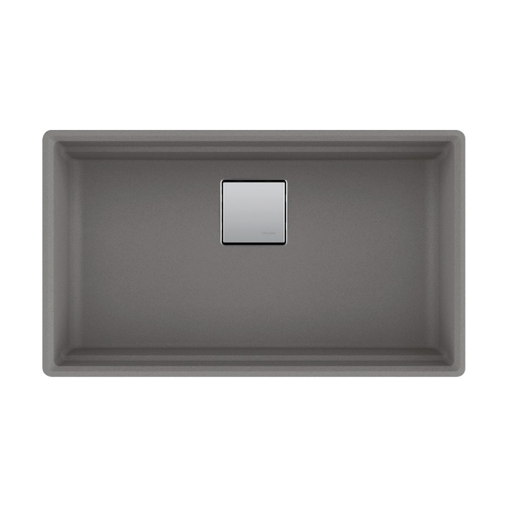 Franke PKG110-31SG Peak Granite Undermount Sink Single Shadow Grey Includes Waste Fittings