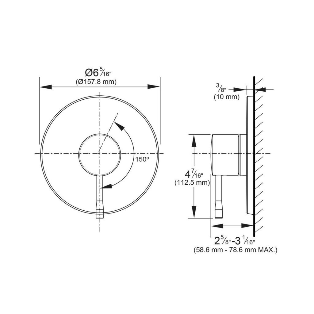 Grohe 14472000 Essence PBV Trim With Cartridge Chrome 4