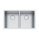 Franke PS2X120-14-14-CA Professional Series 2.0 Double Sink. 8 Mm Radius Inlcuded Accessories
