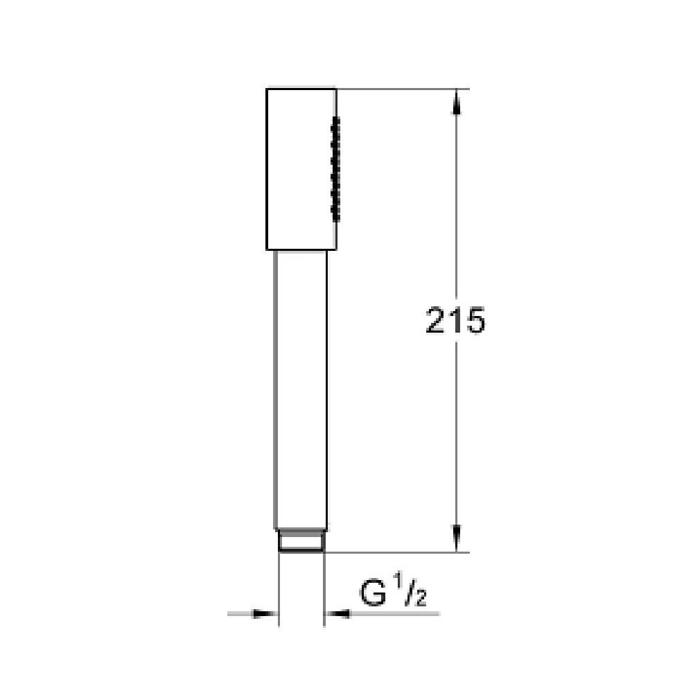 Grohe 26465A00 Sena Stick Handshower Hard Graphite 2