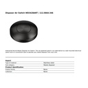 Franke WD3428BK Round Disposer Air Switch Black