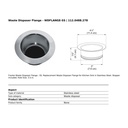 Franke WDFLANGE-SS Disposer Flange & Stopper Ss