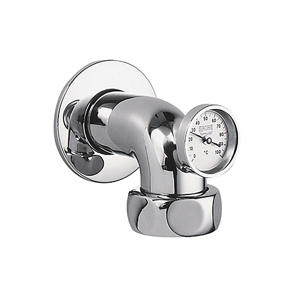 Grohe 12444000 Grohtherm 1-1/4 Male Wall Union Chrome 1