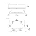Mirolin CF2002 Brooke 68" Freestanding Bath Tub