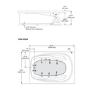 Mirolin H604281 White Hudson 5 Drop In Bath 8-Pack
