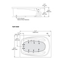 Mirolin H724281 White Hudson 6 Drop In Bath 8-Pack