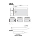 Mirolin SQD6030LA1 White Strada 60" Sqd Alcove Base