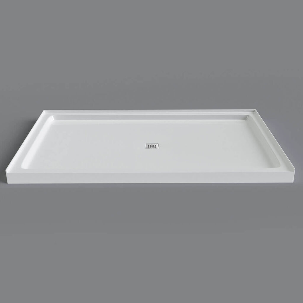 Mirolin SQD6036A1 White Strada 60" Sqd Alcove Base