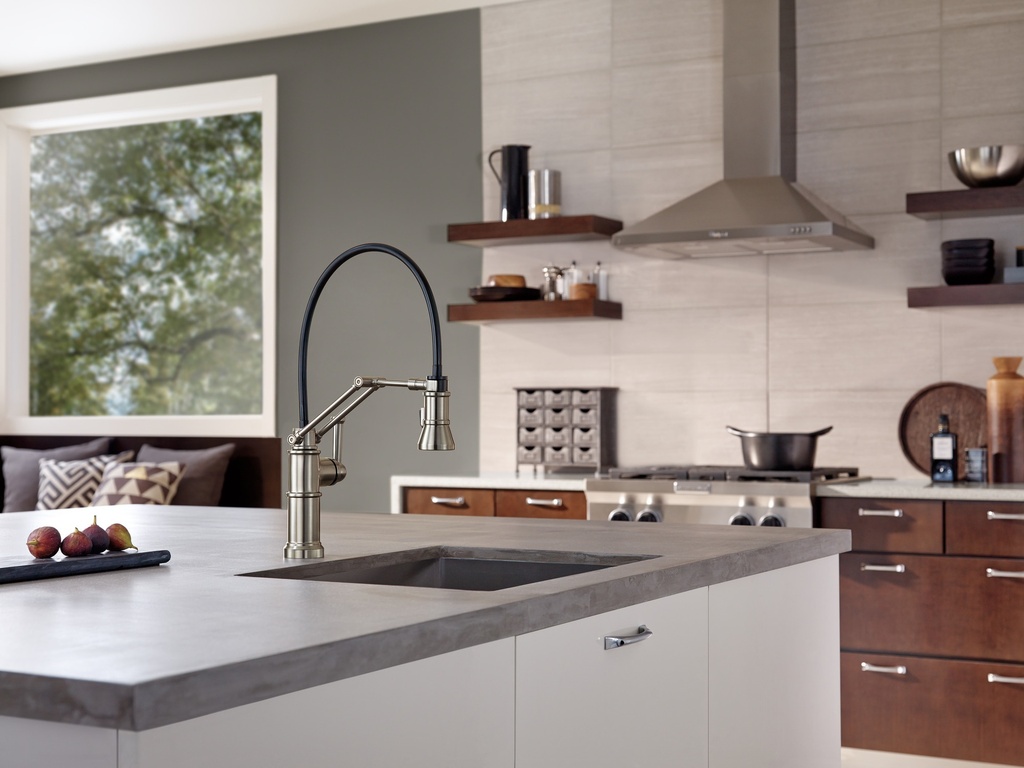 Brizo 63225LF ARTESSO Single Handle Articulating Kitchen Faucet