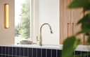 Brizo 63074LF Rook Single Handle Pull Down Kitchen Faucet Luxe Steel