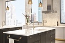 Brizo 63064LF Litze Pull Down Angled Spout Kitchen Faucet Luxe Gold