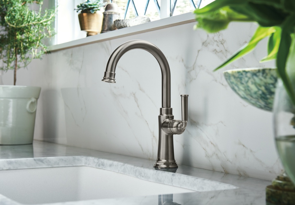 Brizo 61074LF Rook Single Handle Bar Faucet Luxe Steel