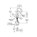 Grohe 30368002 Ladylux L2 Prep Sink Three Spray Pull Down Kitchen Faucet Chrome 5