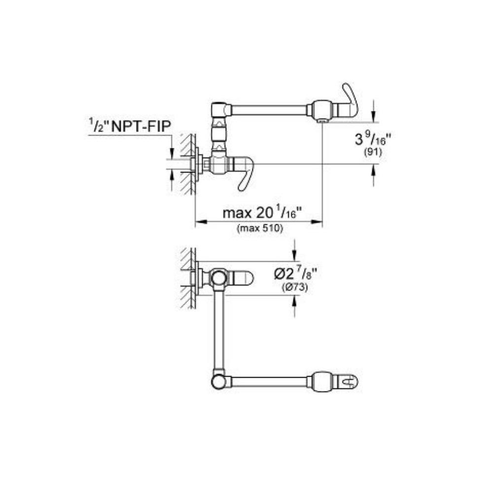 Grohe 31075DC2 Ladylux L2 Pot Filler SuperSteel 5