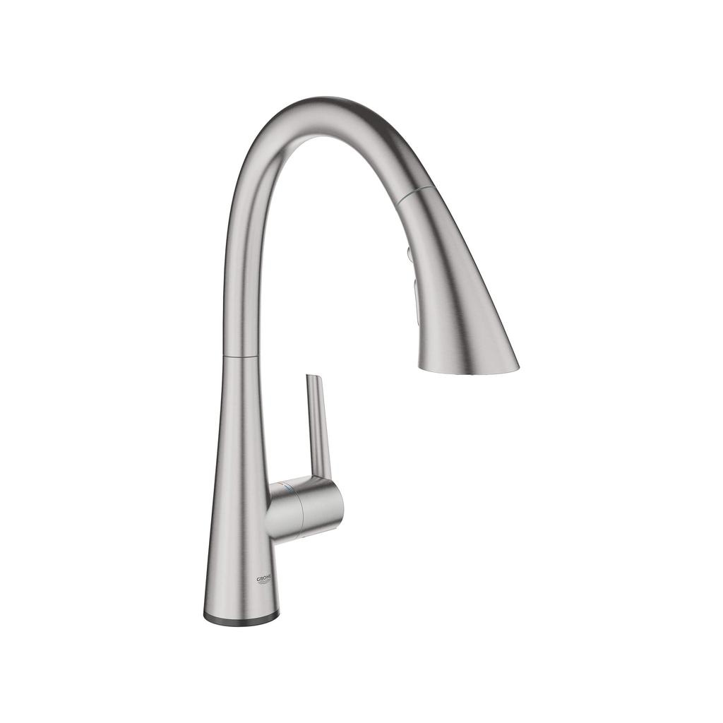 Grohe 30205DC2 Ladylux L2 Touch Triple Spray Pull Down Kitchen Faucet SuperSteel 1