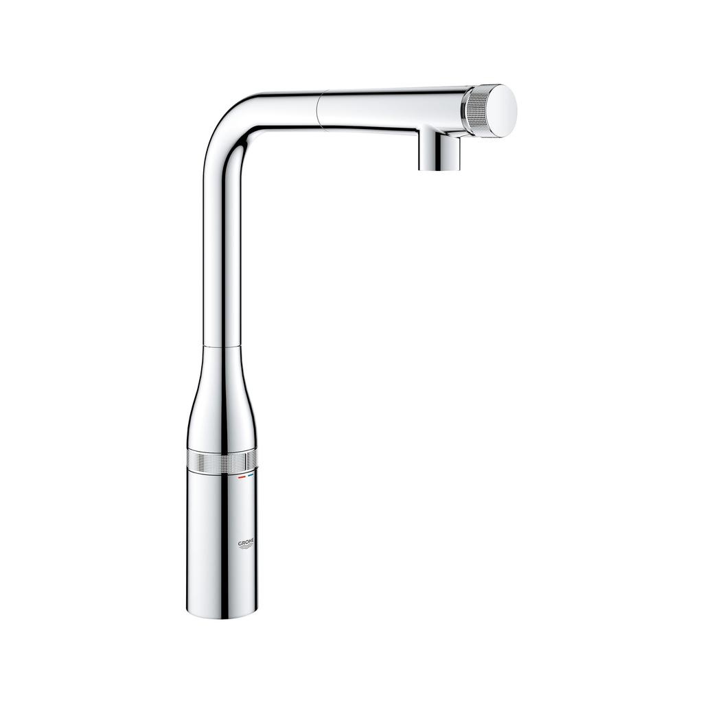 Grohe 31616000 Essence New Smartcontrol Pull Out Dual Spray Kitchen Faucet Chrome 1