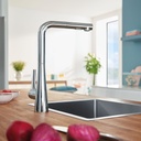 Grohe 33893002 Ladylux L2 Dual Spray Pull Out Kitchen Faucet Chrome 4