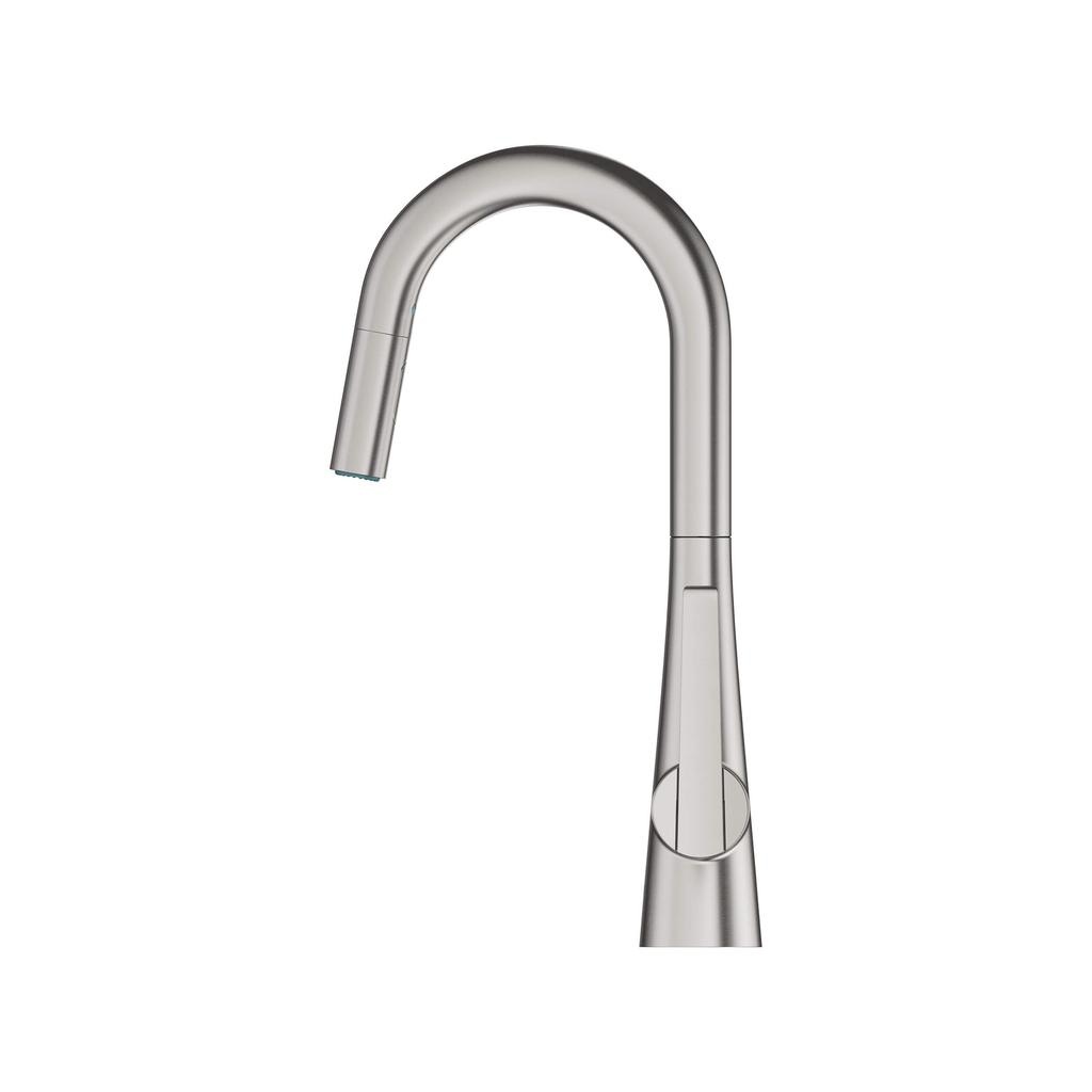 Grohe 32283DC3 Ladylux L2 Prep Sink Dual Spray Pull Down Kitchen Faucet SuperSteel 3